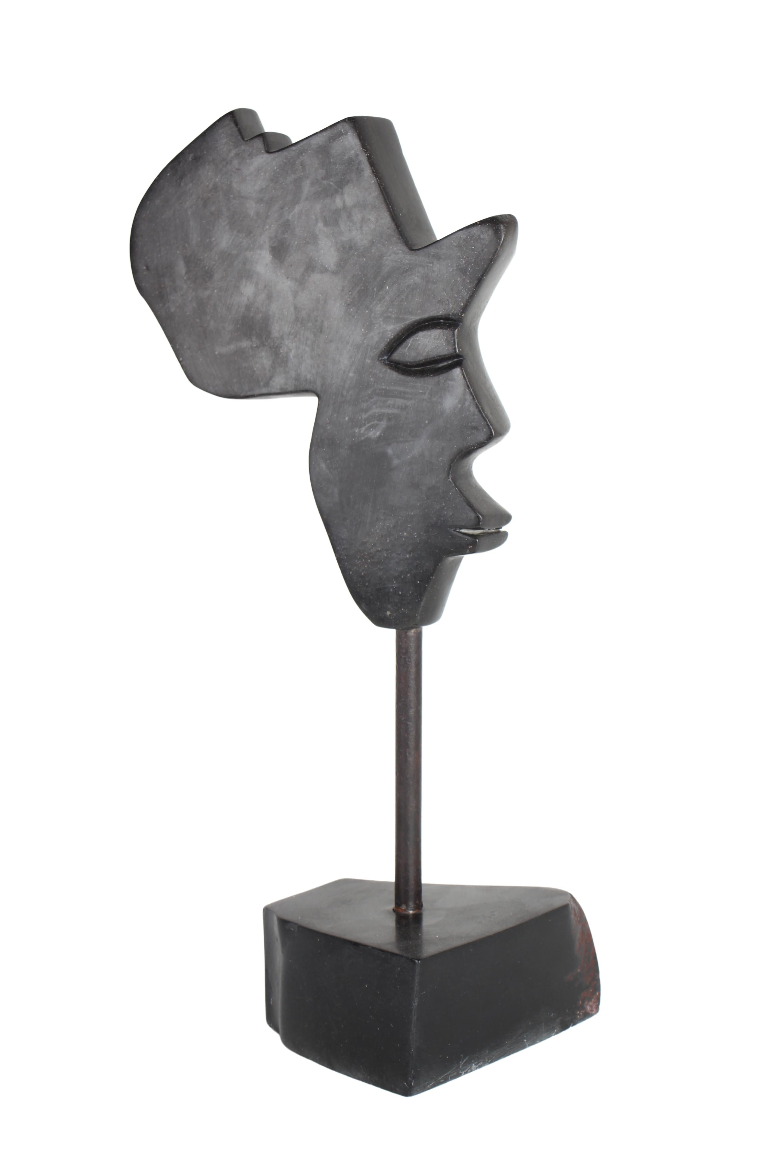 Shona Tribe Wonderstone Cubic Faces (Contemporary) ~25.2" Tall (New 2024) - Shona Stone