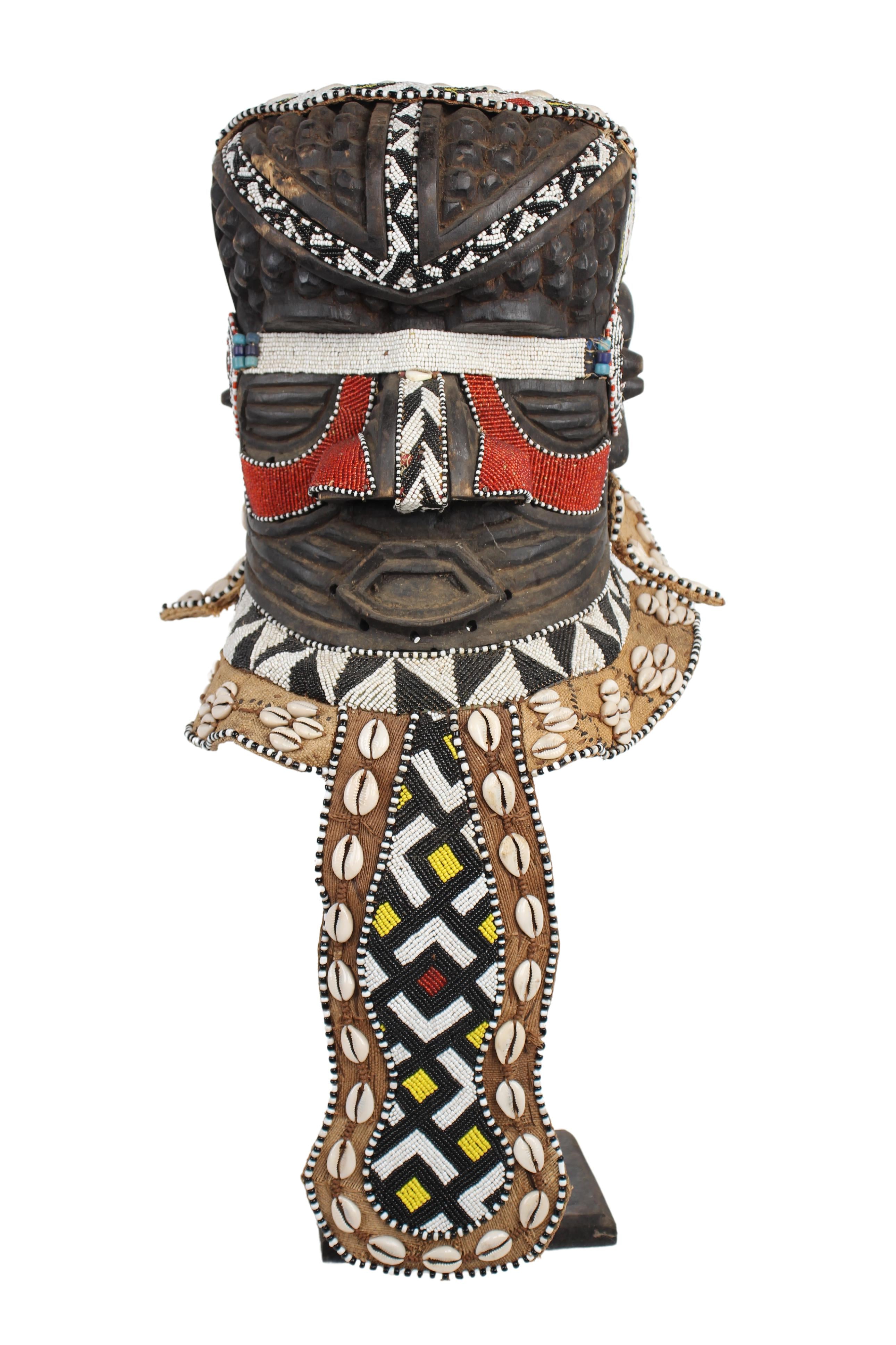 Kuba/Bakuba Tribe Mask ~26" Tall (New 2024)