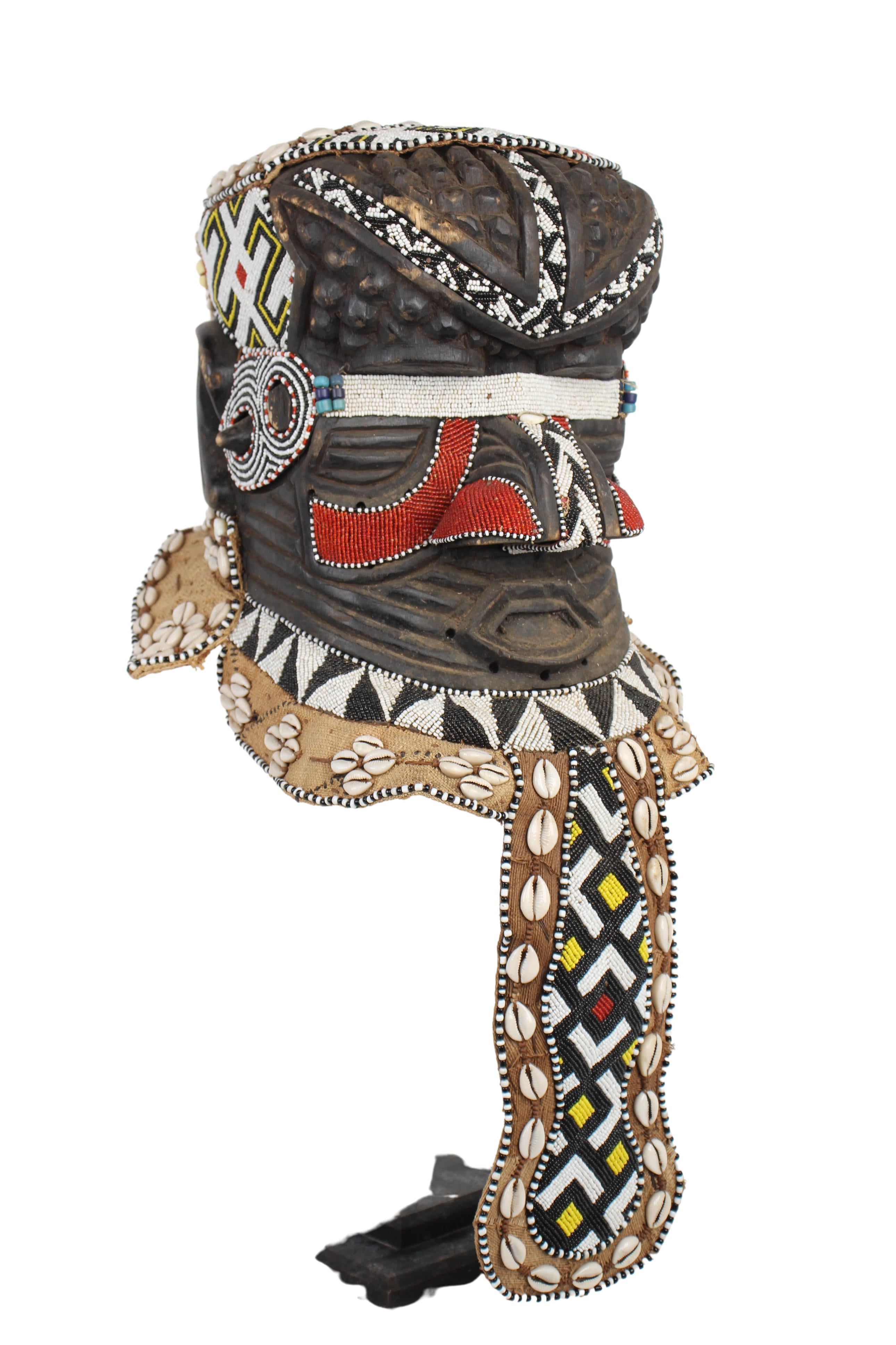 Kuba/Bakuba Tribe Mask ~26" Tall (New 2024) - West African Artifacts