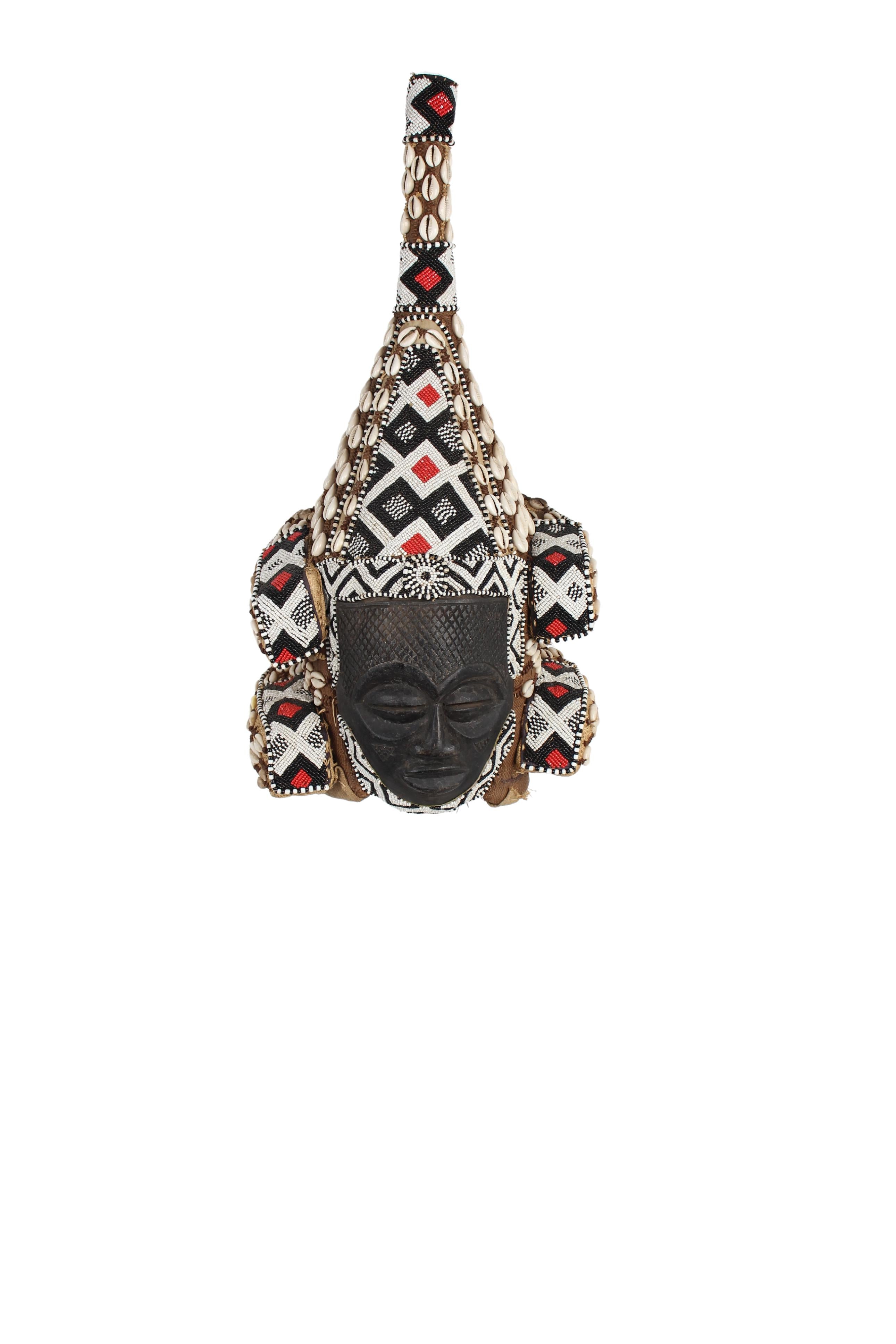 Kuba/Bakuba Tribe Mask ~33.9" Tall (New 2024) - West African Artifacts
