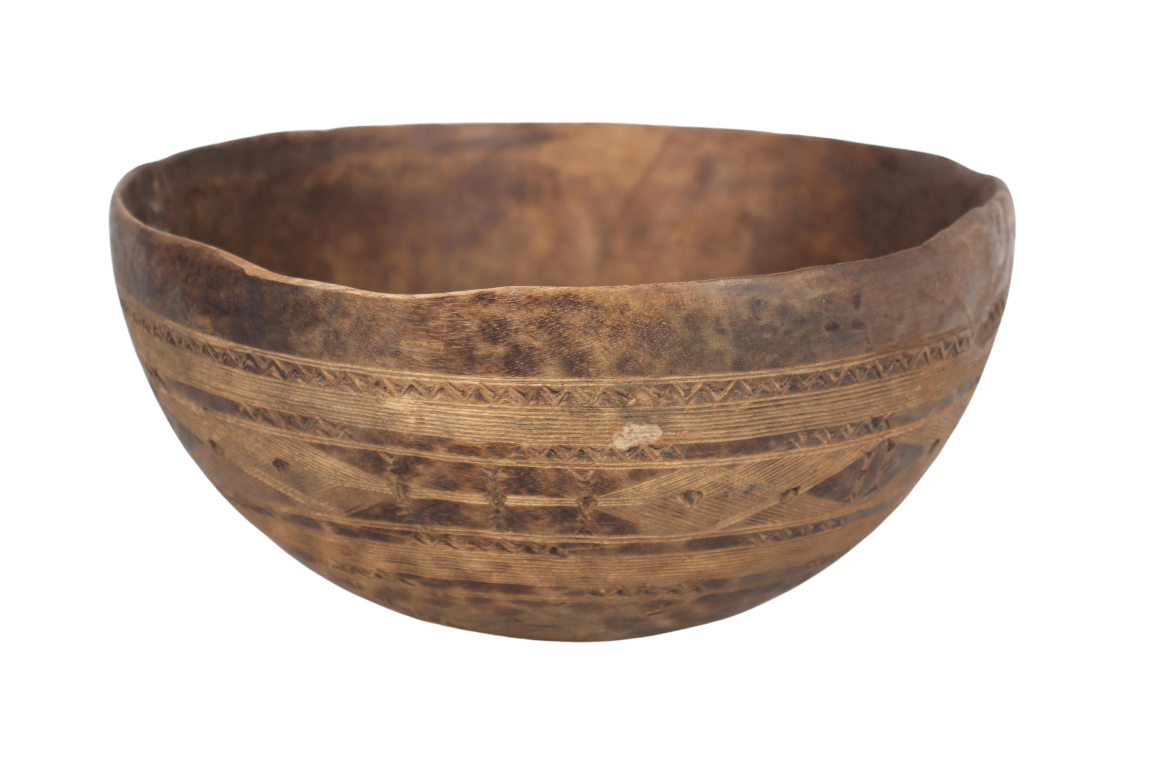 Yoruba Tribe Wooden Bowls ~5.9" Tall (New 2024)