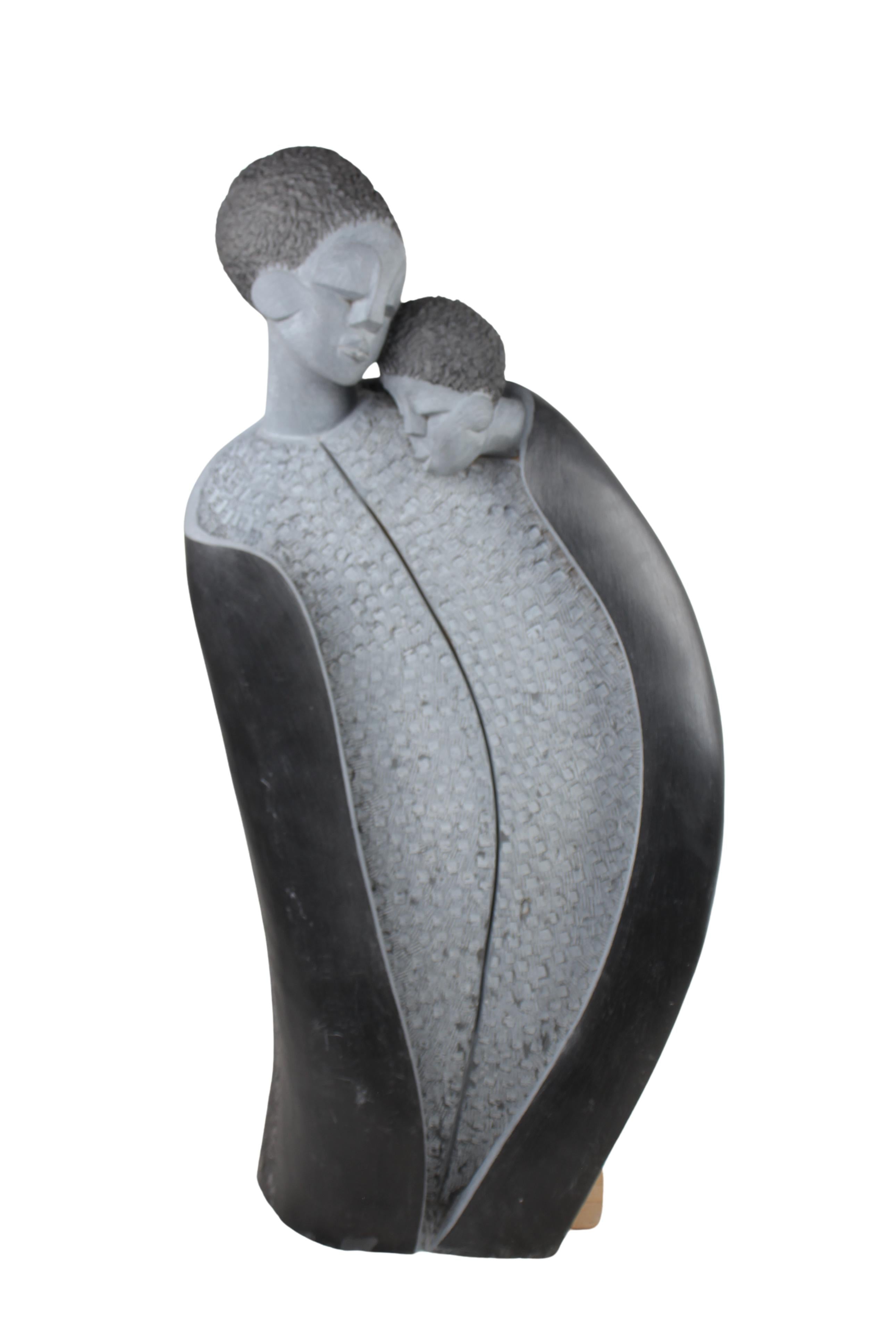 Shona Tribe Springstone Mother and Child ~42.5" Tall (New 2024)