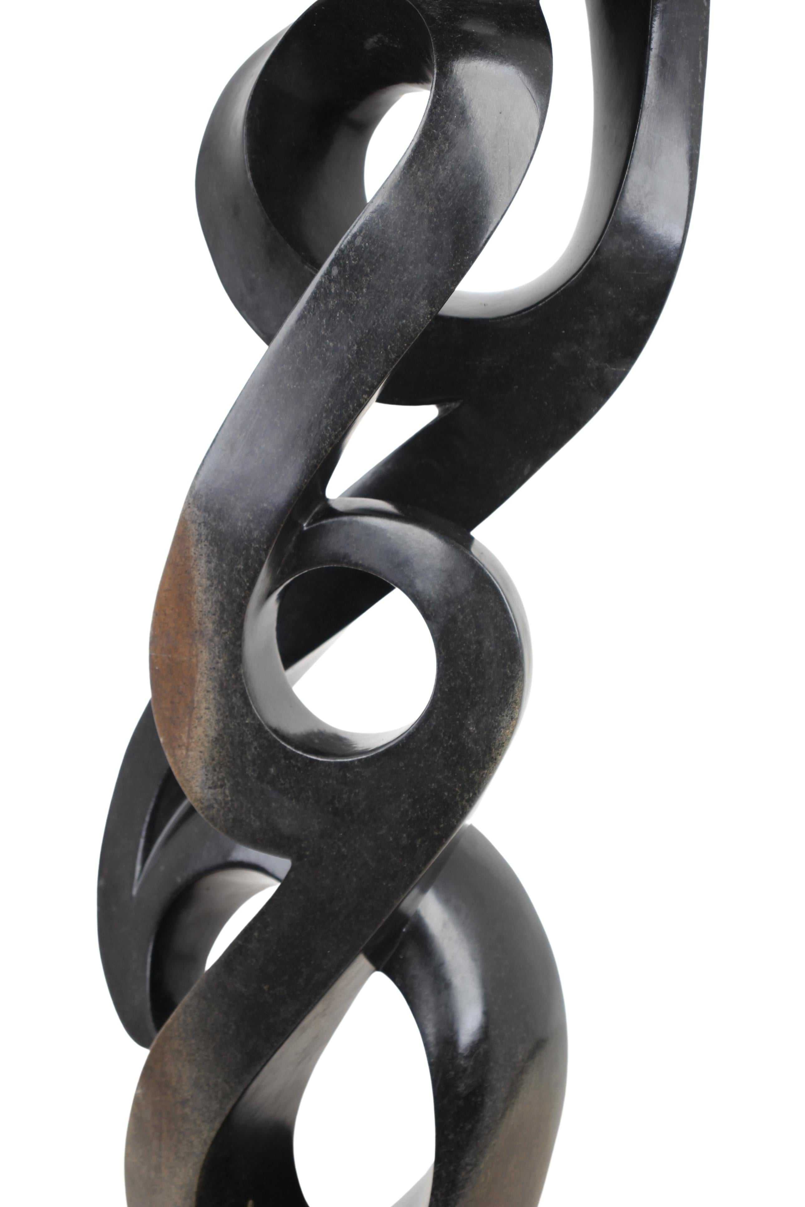 Shona Tribe Springstone Infinity Sculpture ~40.2" Tall (New 2024)