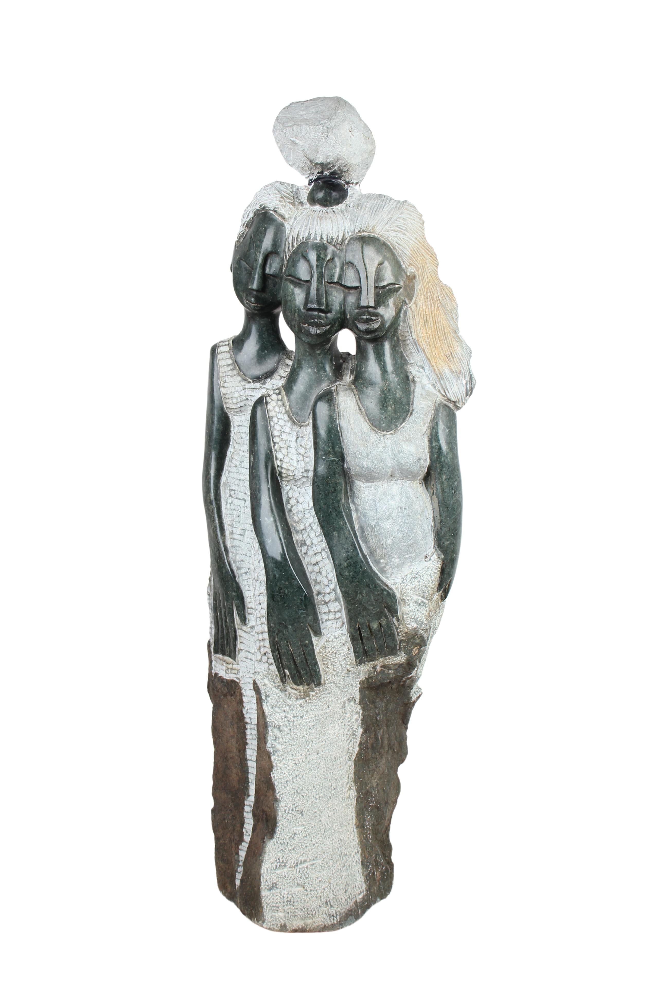 Shona Tribe Opal Stone Sisters ~46.5" Tall (New 2024)