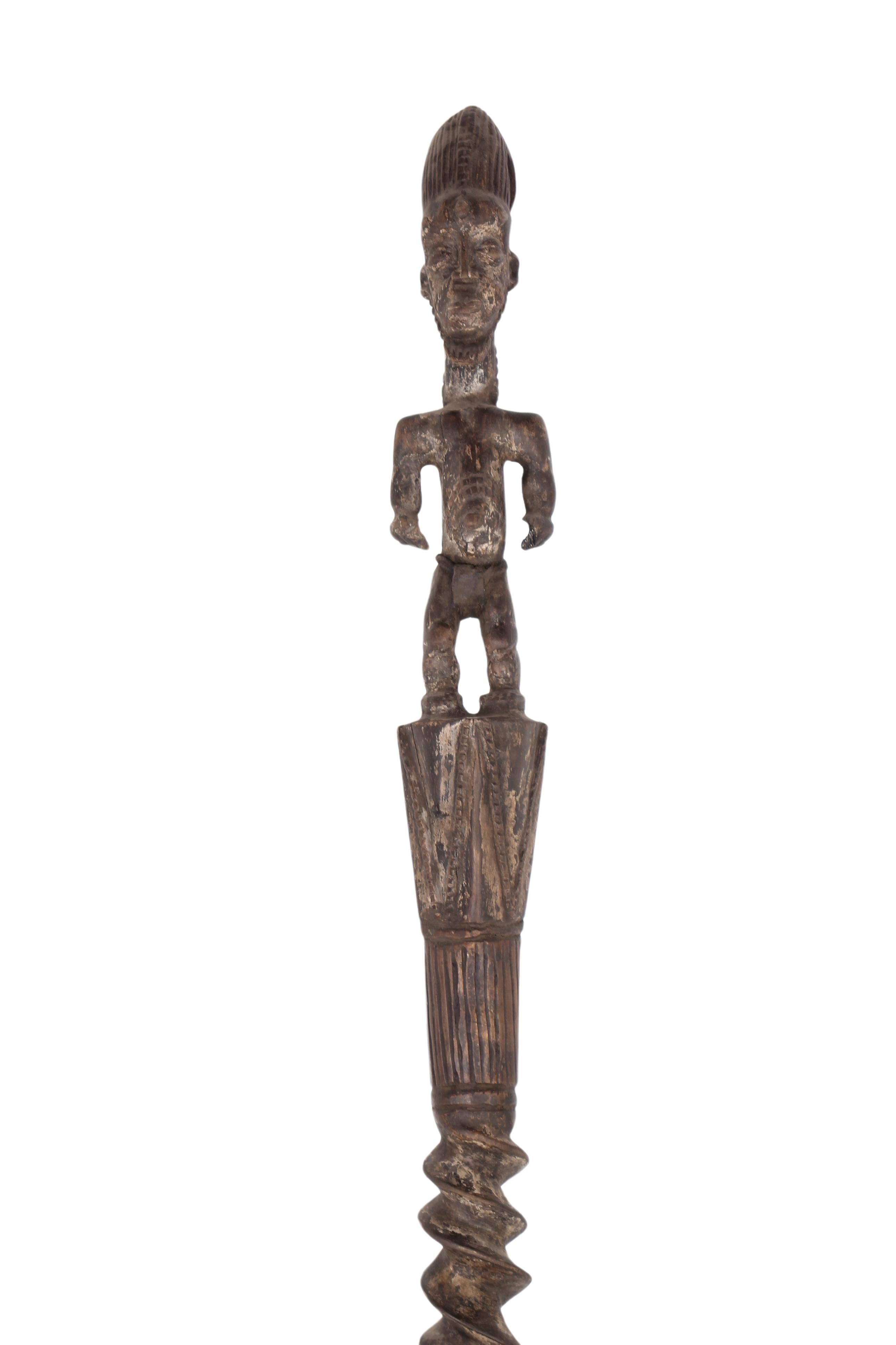 Baule Tribe Walking Stick ~65.7" Tall (New 2024)