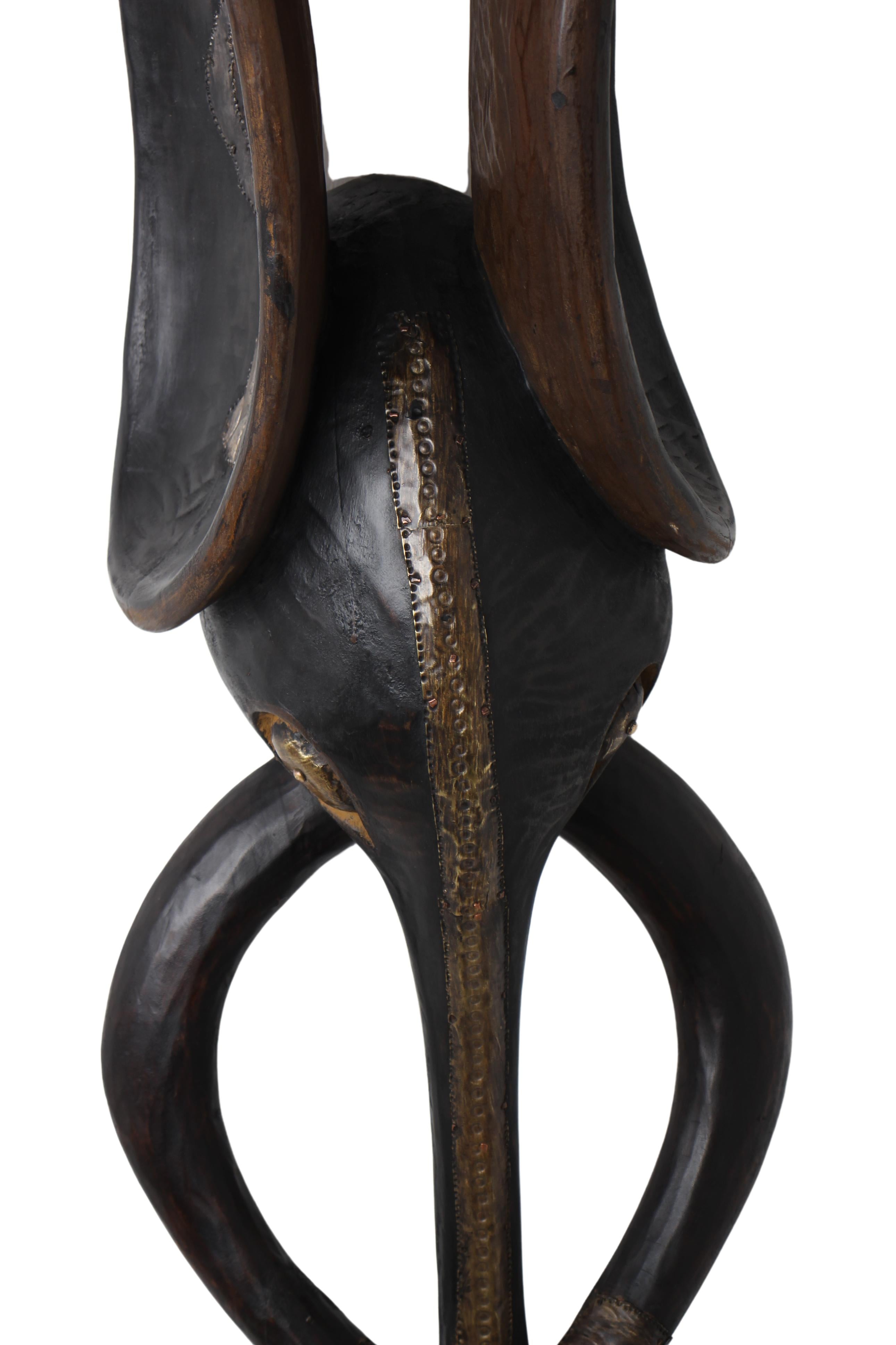 Babanki Tribe Elephant Mask ~49.2" Tall (New 2024)