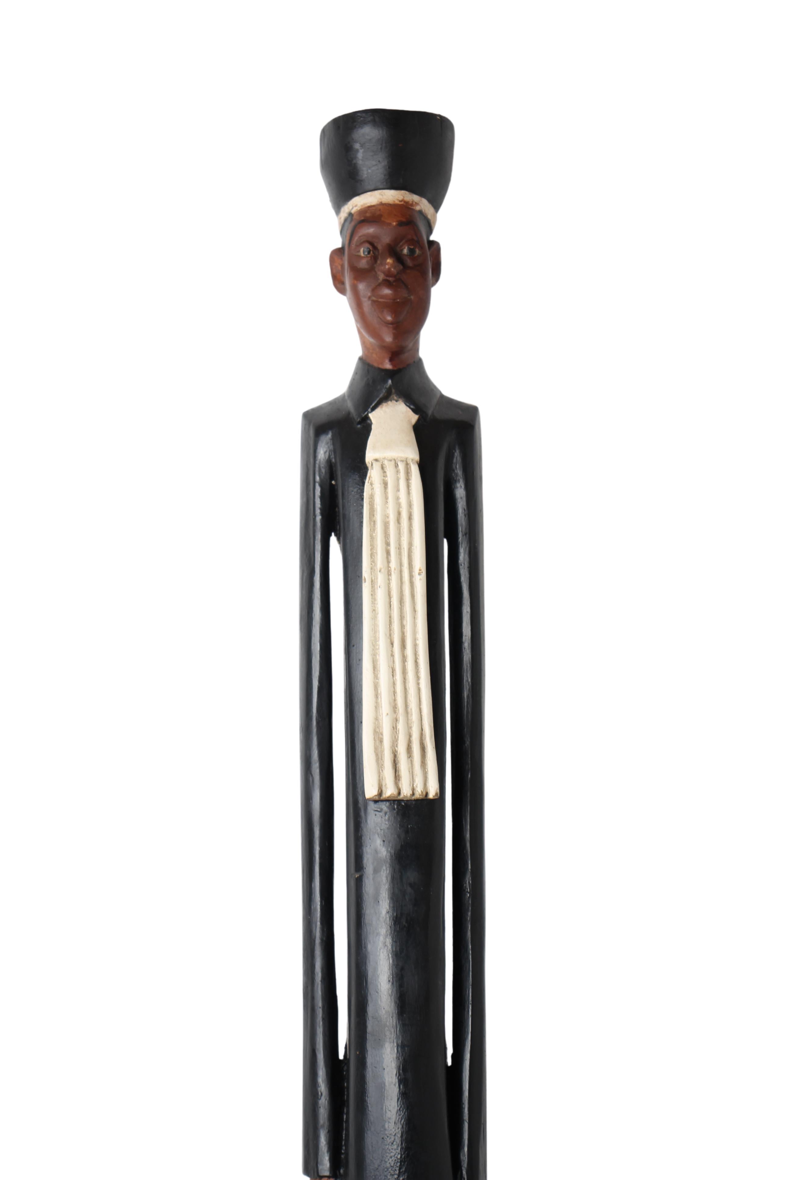 Baule Tribe African Colonial Figures ~80.7" Tall (New 2024) - West African Artifacts