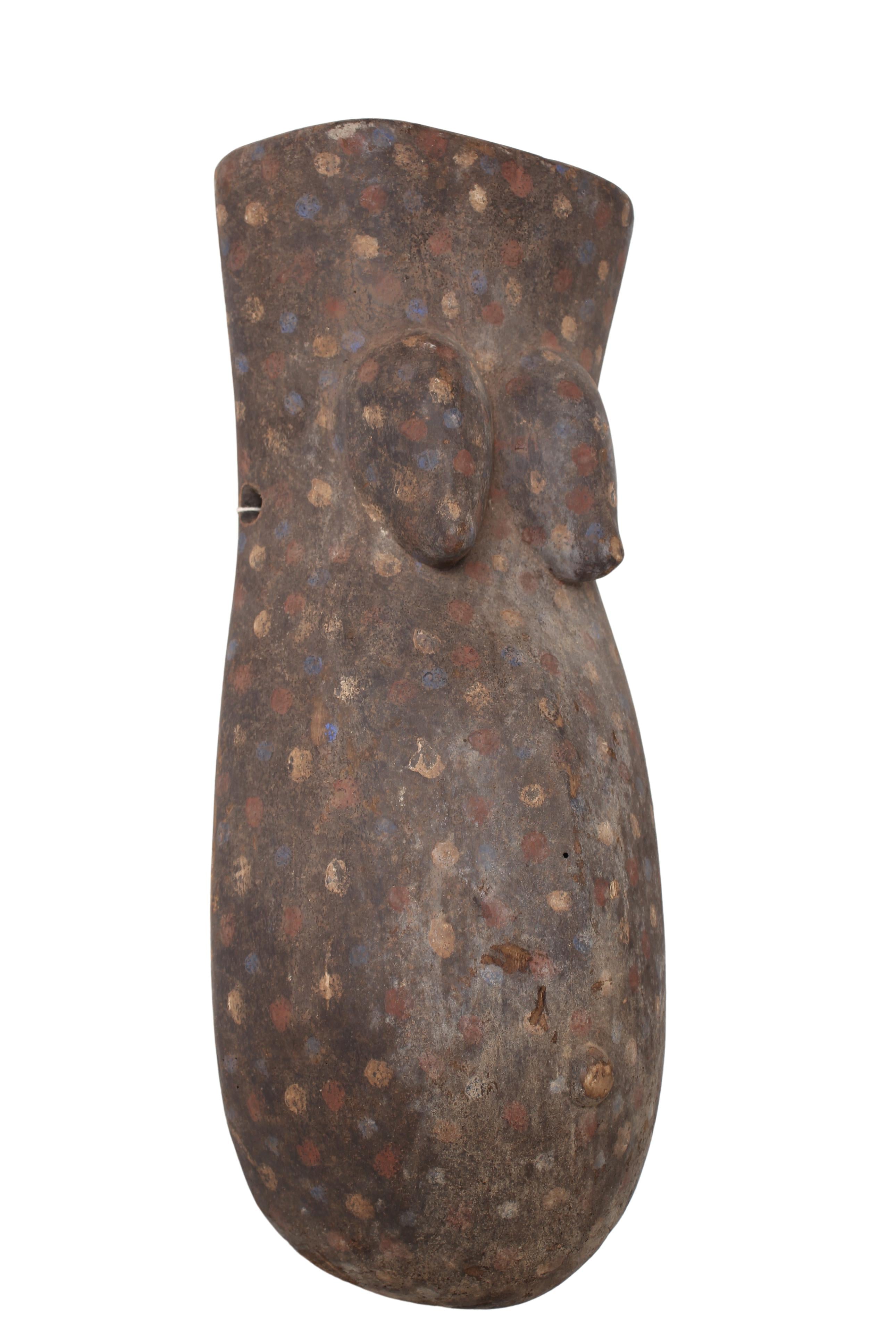 Makonde Tribe Female Body Mask ~23.6" Tall (New 2024) - West African Artifacts