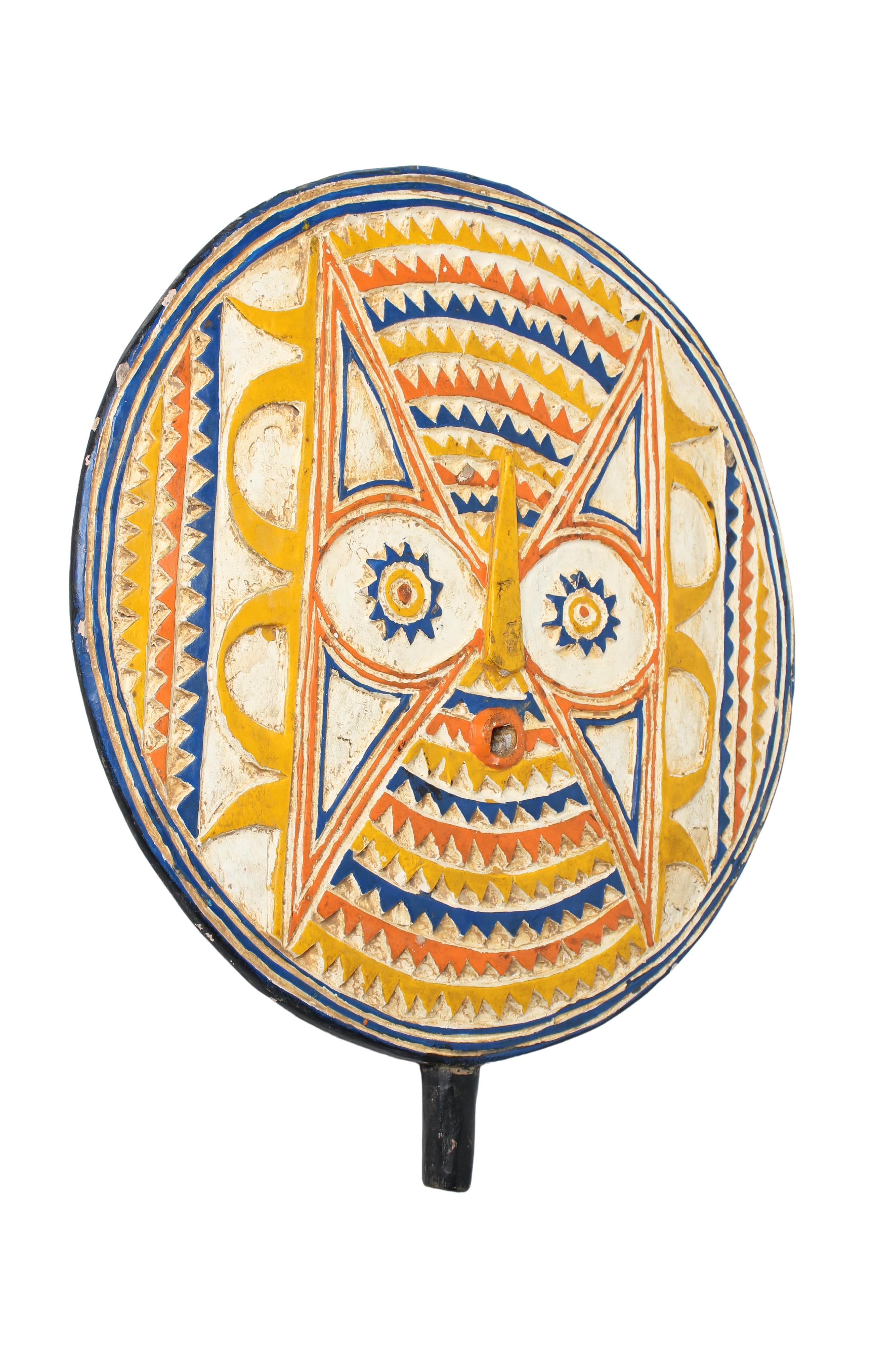 Bobo Tribe Sun Mask ~26.4" Tall (New 2024) - West African Artifacts