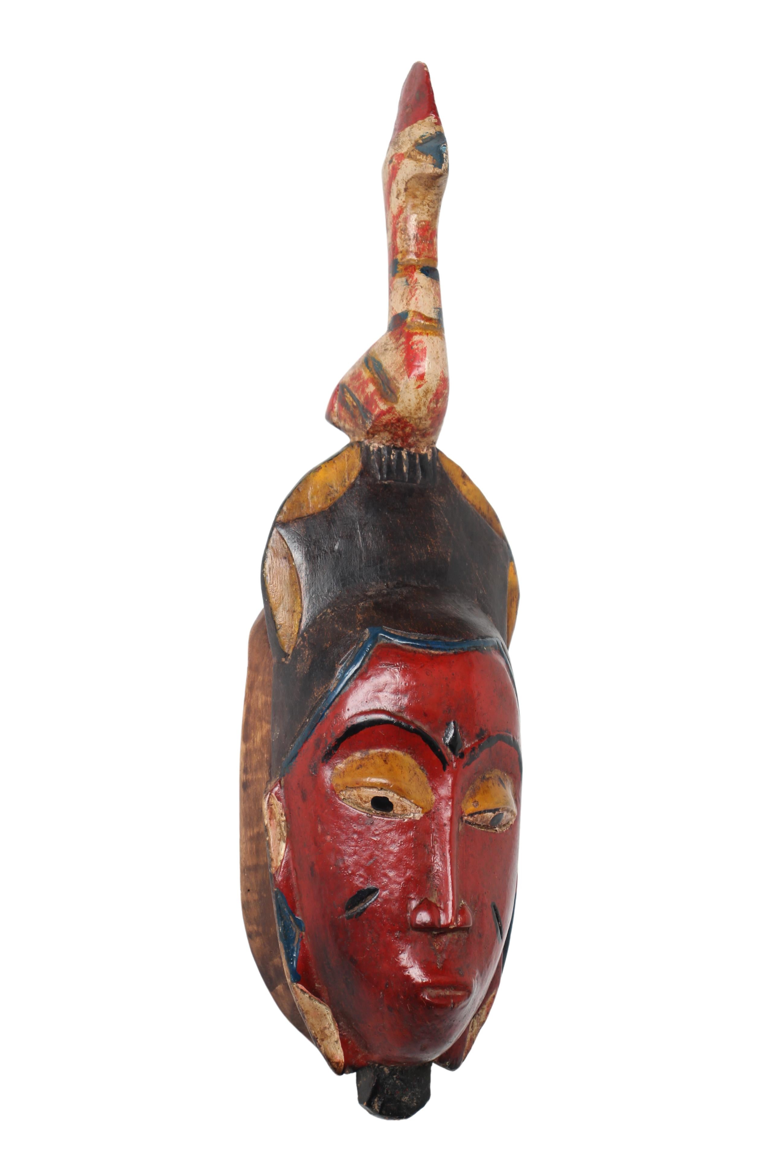 Guro Tribe Mask ~19.7" Tall (New 2024) - West African Artifacts