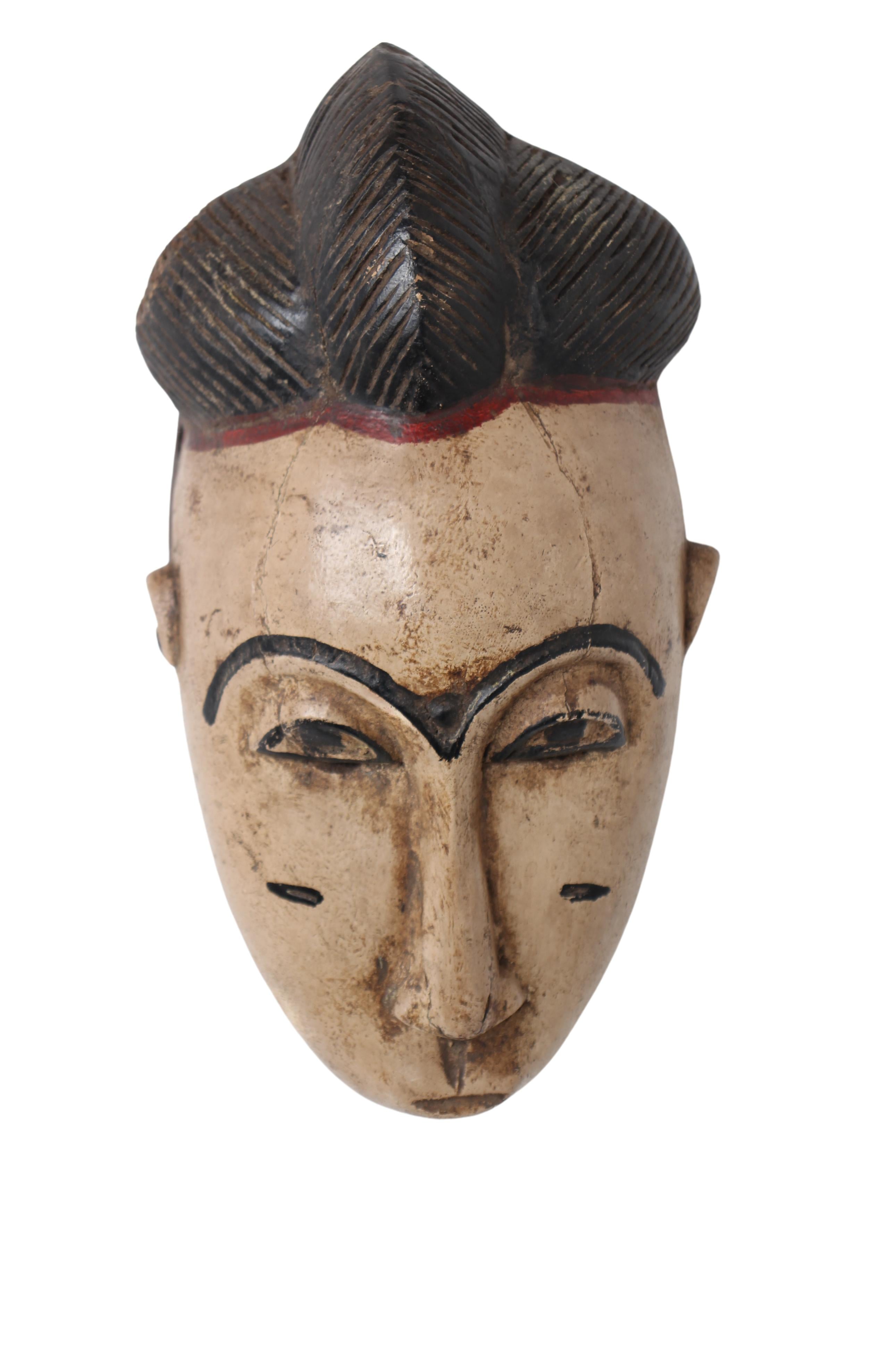 Baule Tribe Kpan Mask ~13.4" Tall (New 2024)