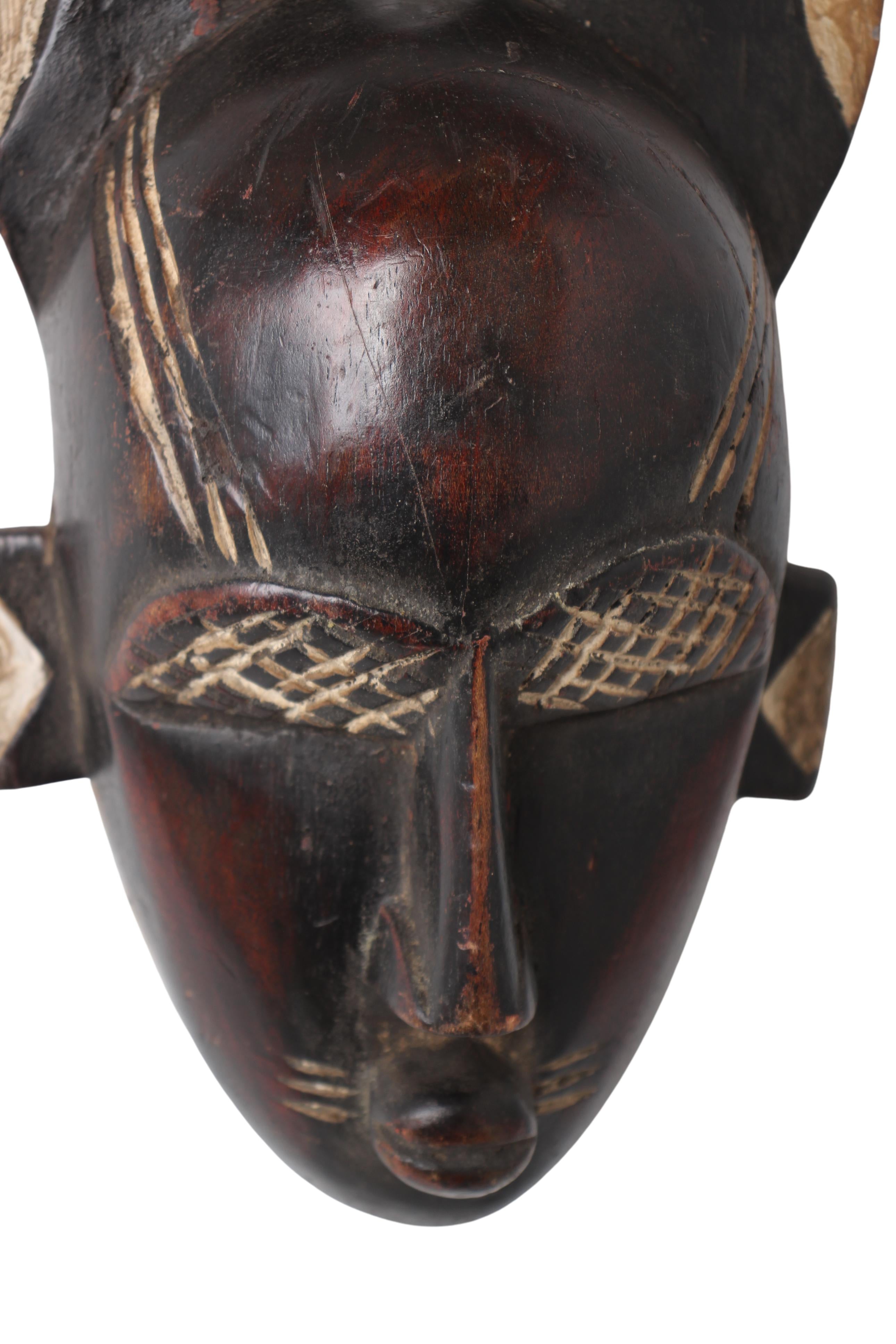 Baule Tribe Mask ~13.8" Tall (New 2024)