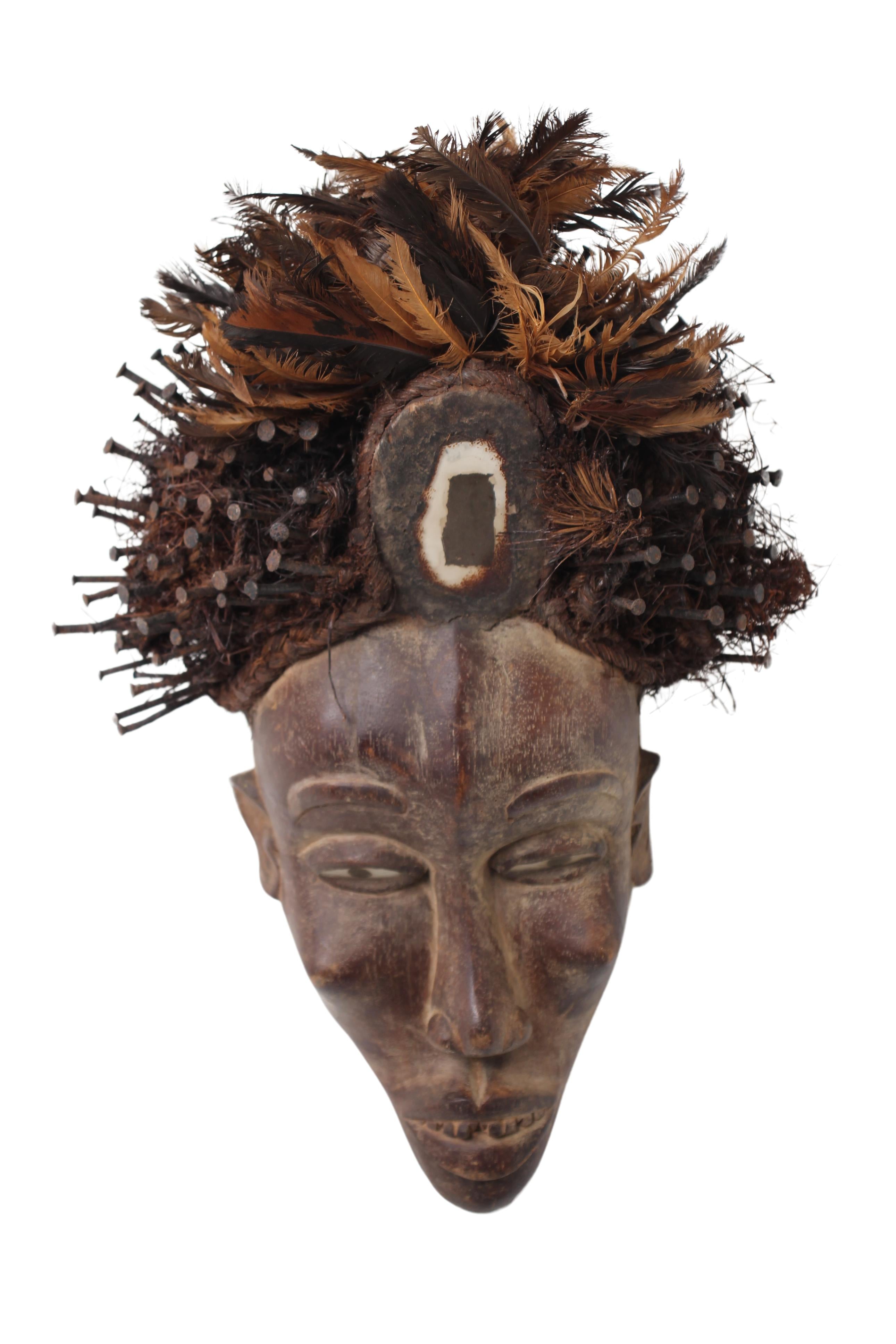 Chokwe Tribe Mask ~18.1" Tall (New 2024)