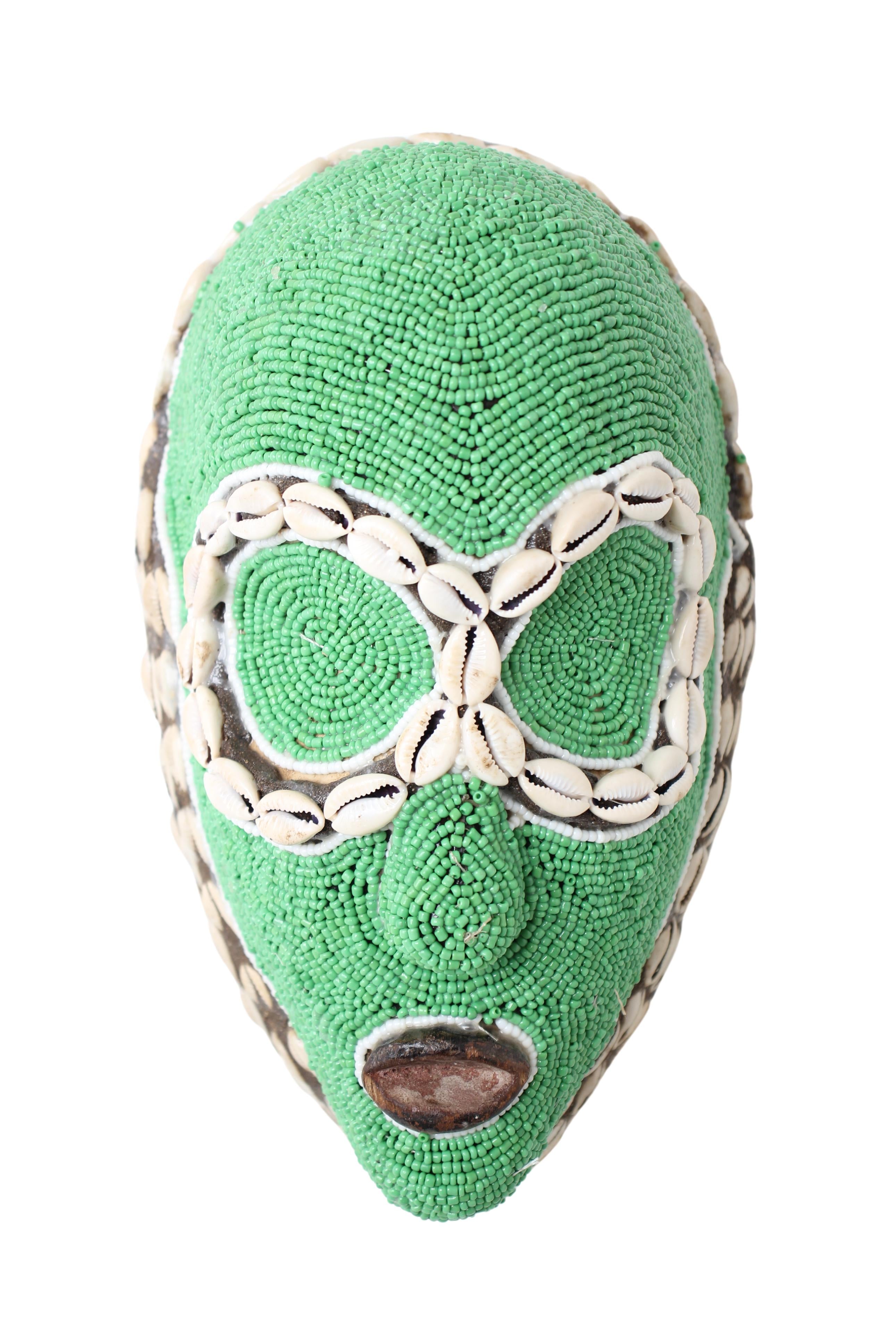 Fang Tribe Beaded Mask ~9.8" Tall (New 2024)