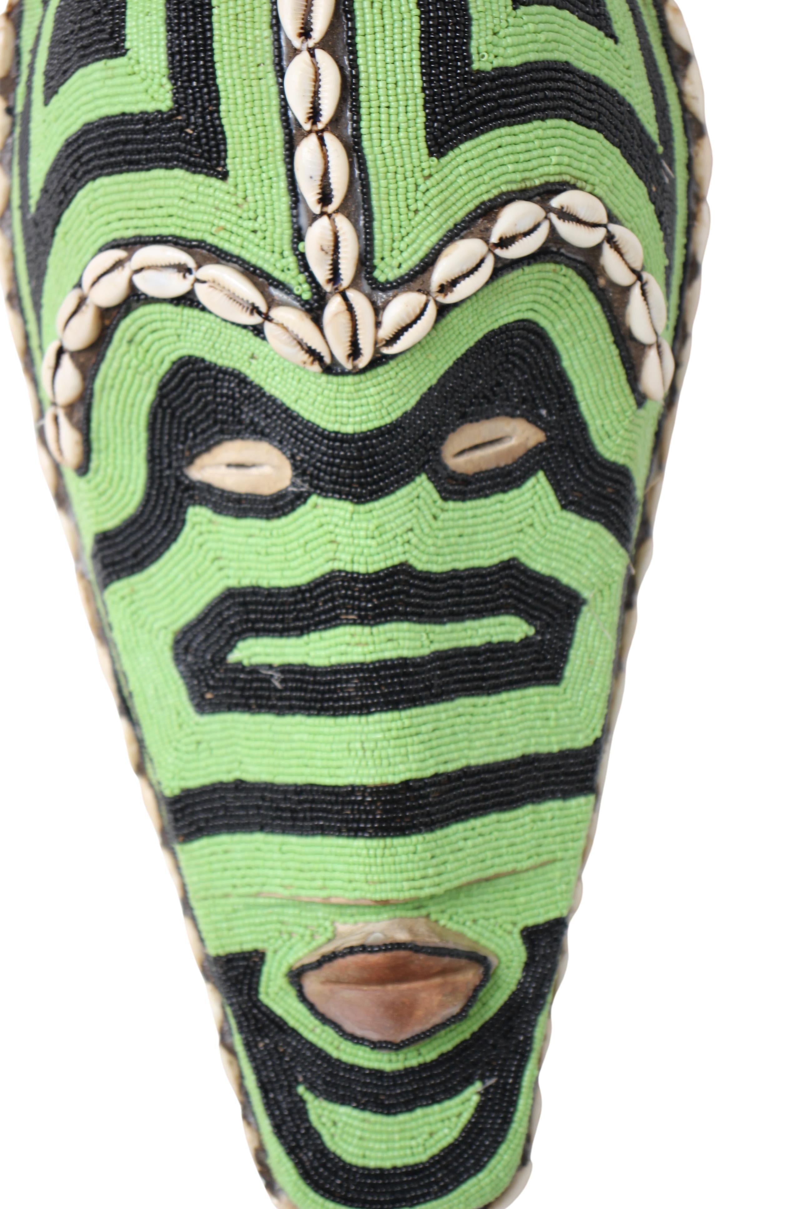 Fang Tribe Beaded Mask ~16.5" Tall (New 2024) - West African Artifacts