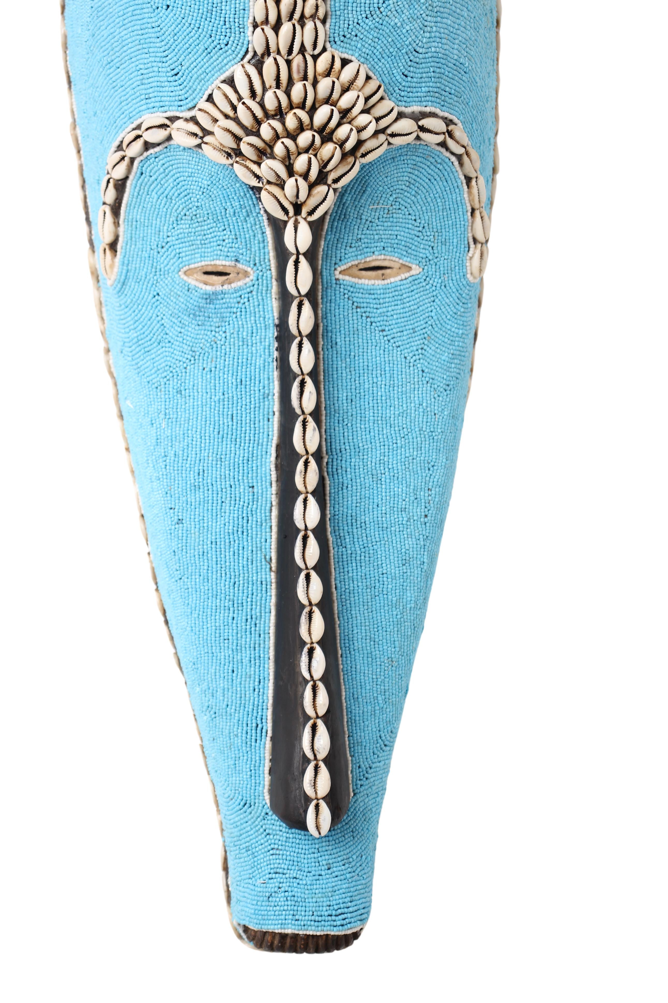 Fang Tribe Beaded Mask ~25.2" Tall (New 2024)
