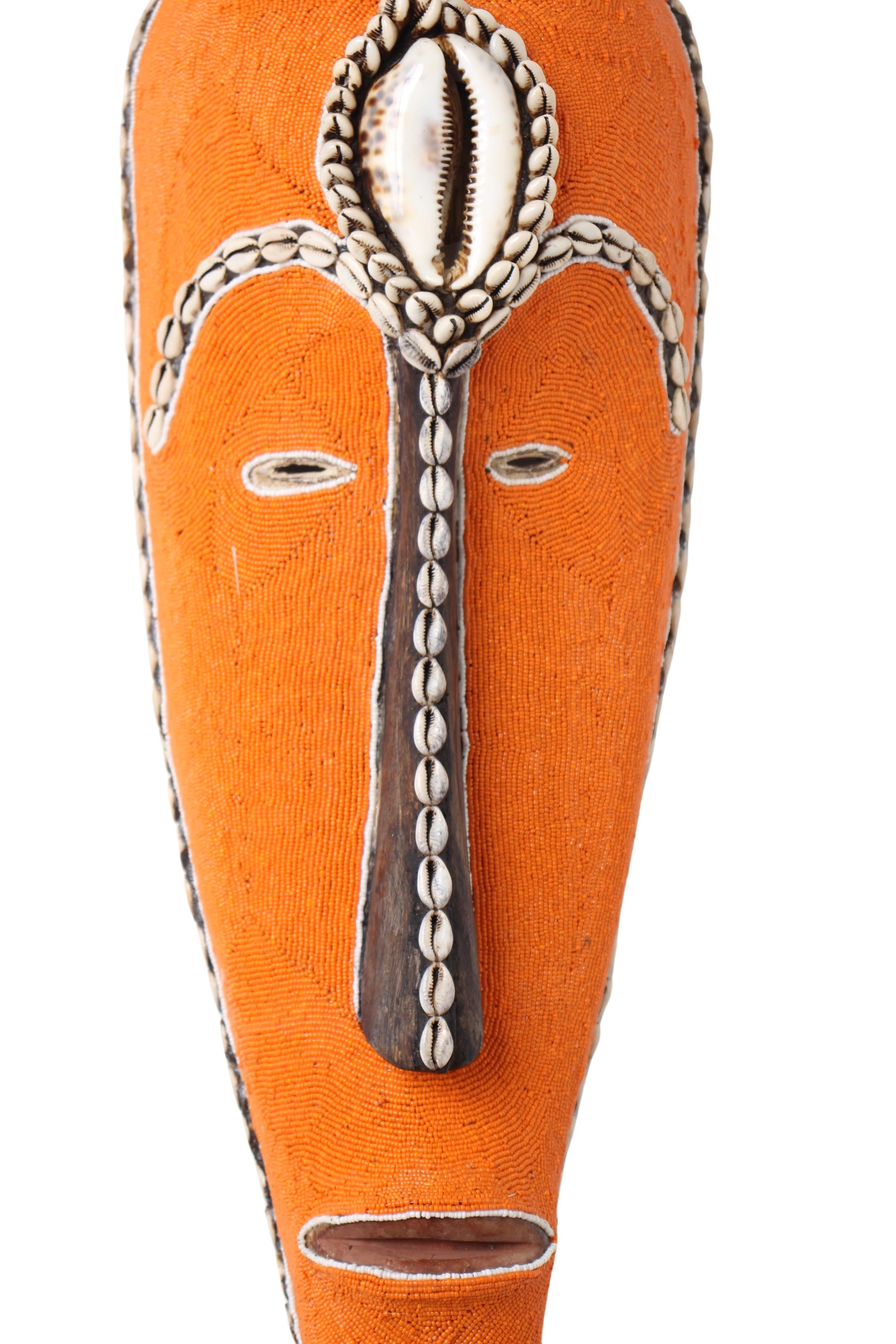 Fang Tribe Beaded Mask ~24.8" Tall (New 2024)