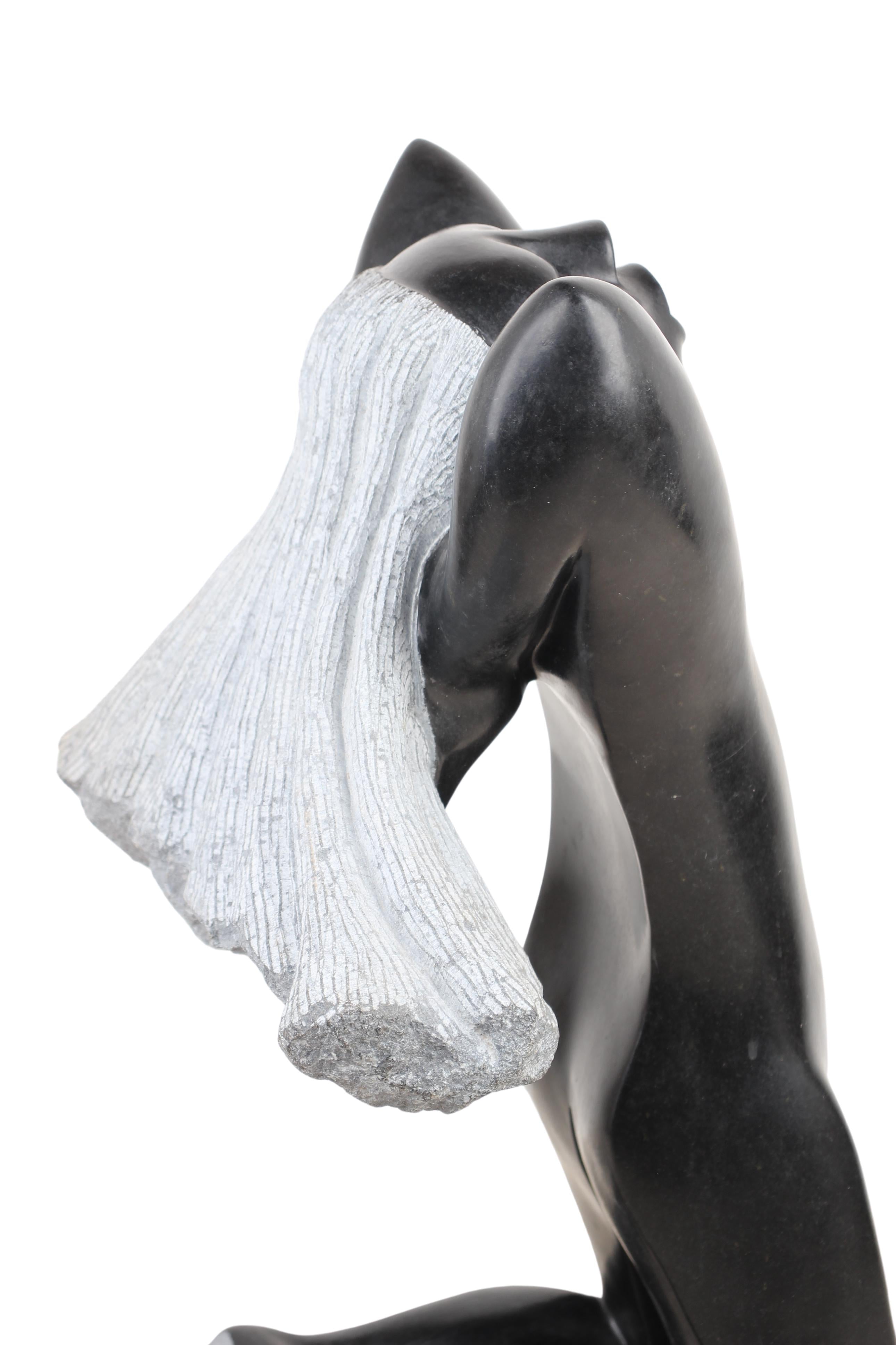 Shona Tribe Springstone Female Sculpture ~29.5" Tall (New 2024) - Shona Stone