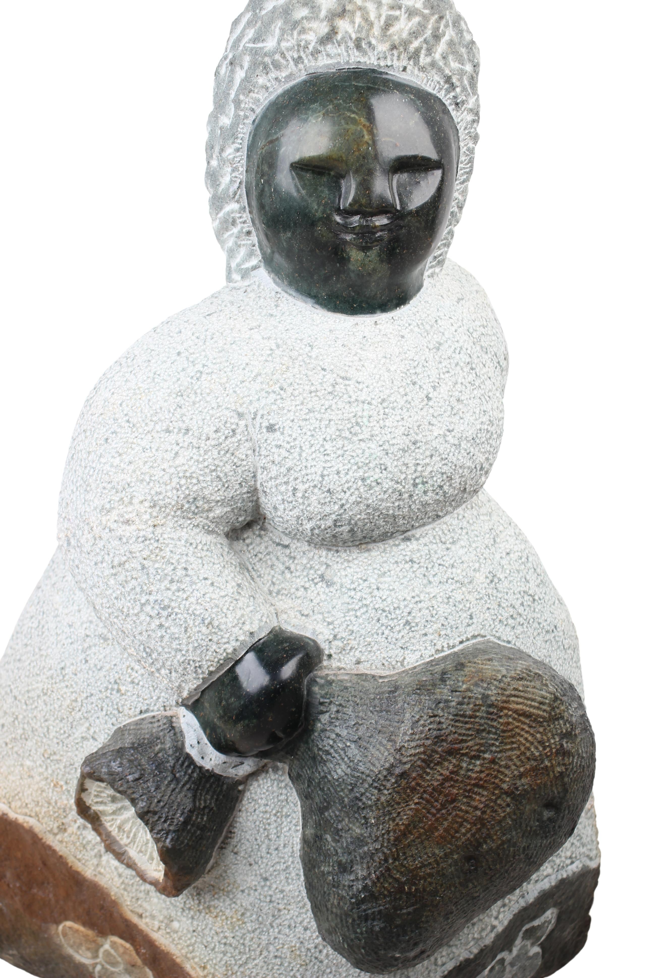 Shona Tribe Springstone Fat Mamas ~25.2" Tall (New 2024) - Shona Stone