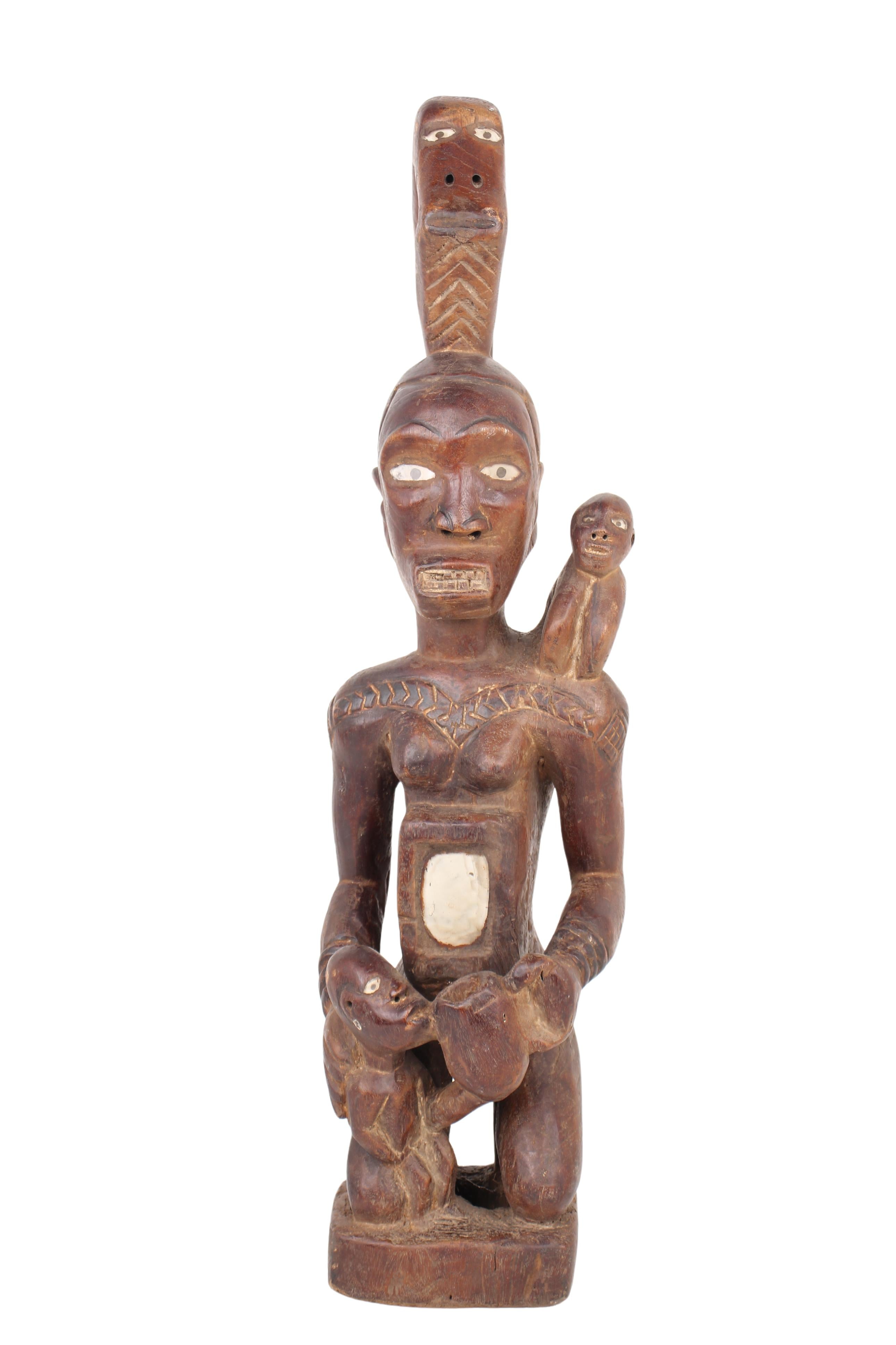 Basongye/Songye Tribe Fetish Statue ~25.6" Tall (New 2024) - West African Artifacts