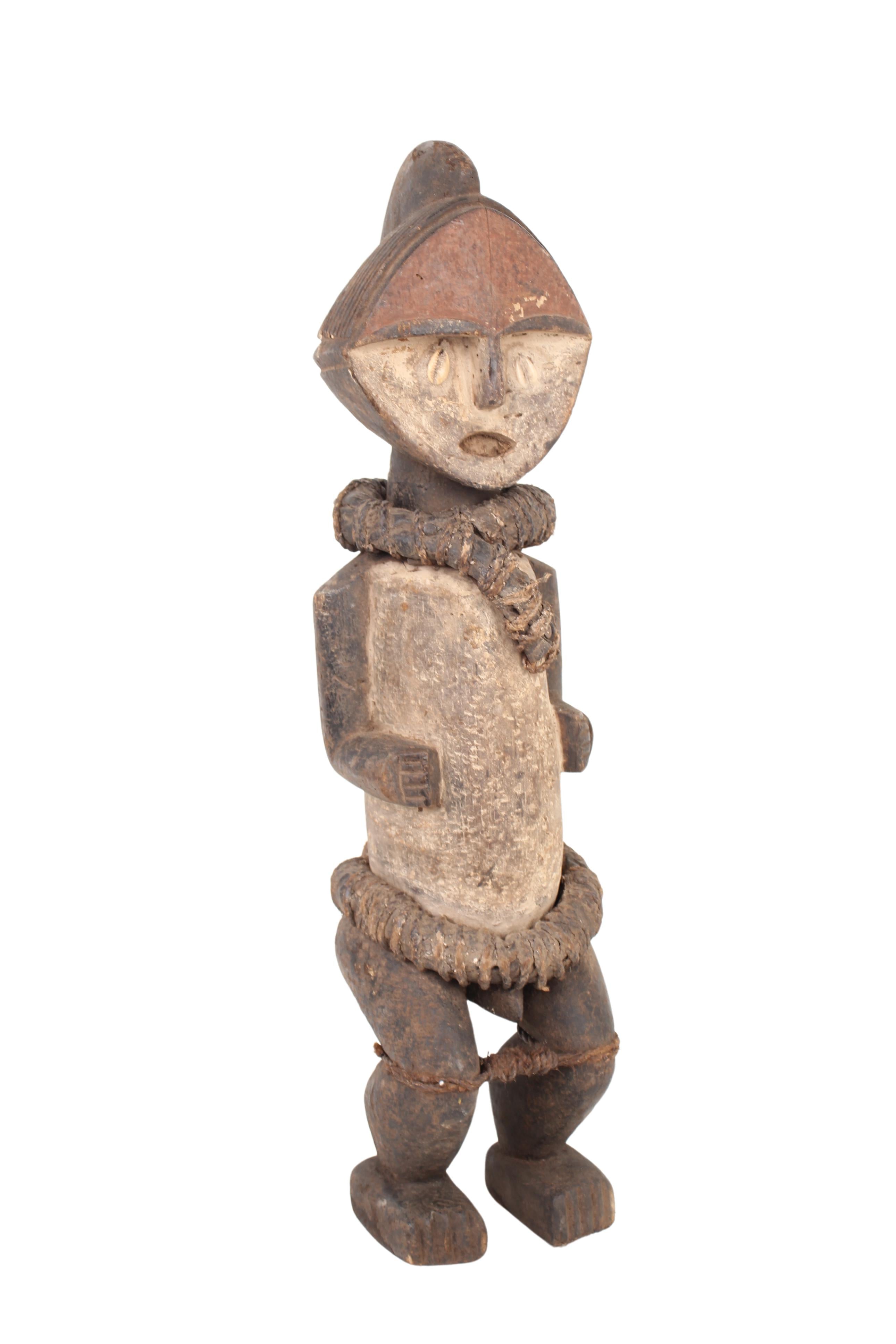 Mbete Tribe Reliquary Male Figure ~25.2" Tall (New 2024) - West African Artifacts