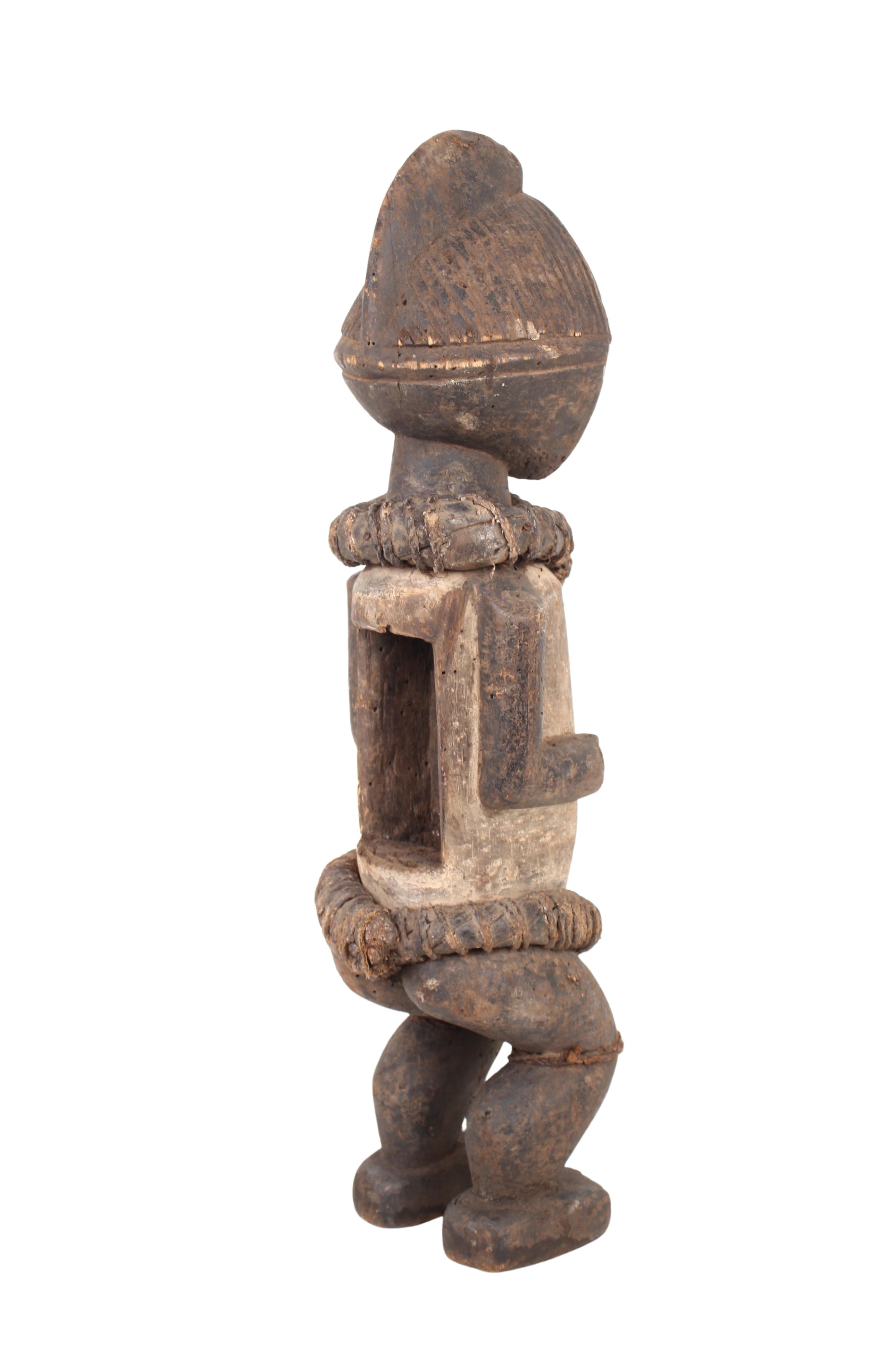 Mbete Tribe Reliquary Male Figure ~25.2" Tall (New 2024) - West African Artifacts