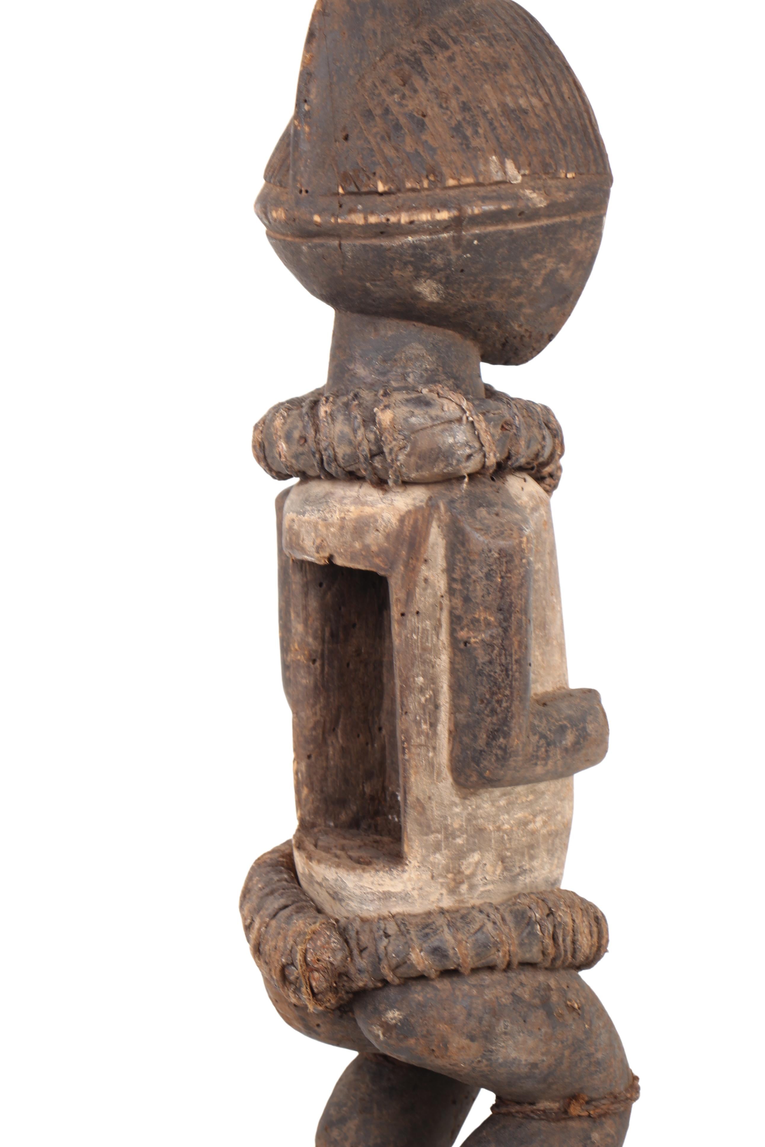 Mbete Tribe Reliquary Male Figure ~25.2" Tall (New 2024) - West African Artifacts