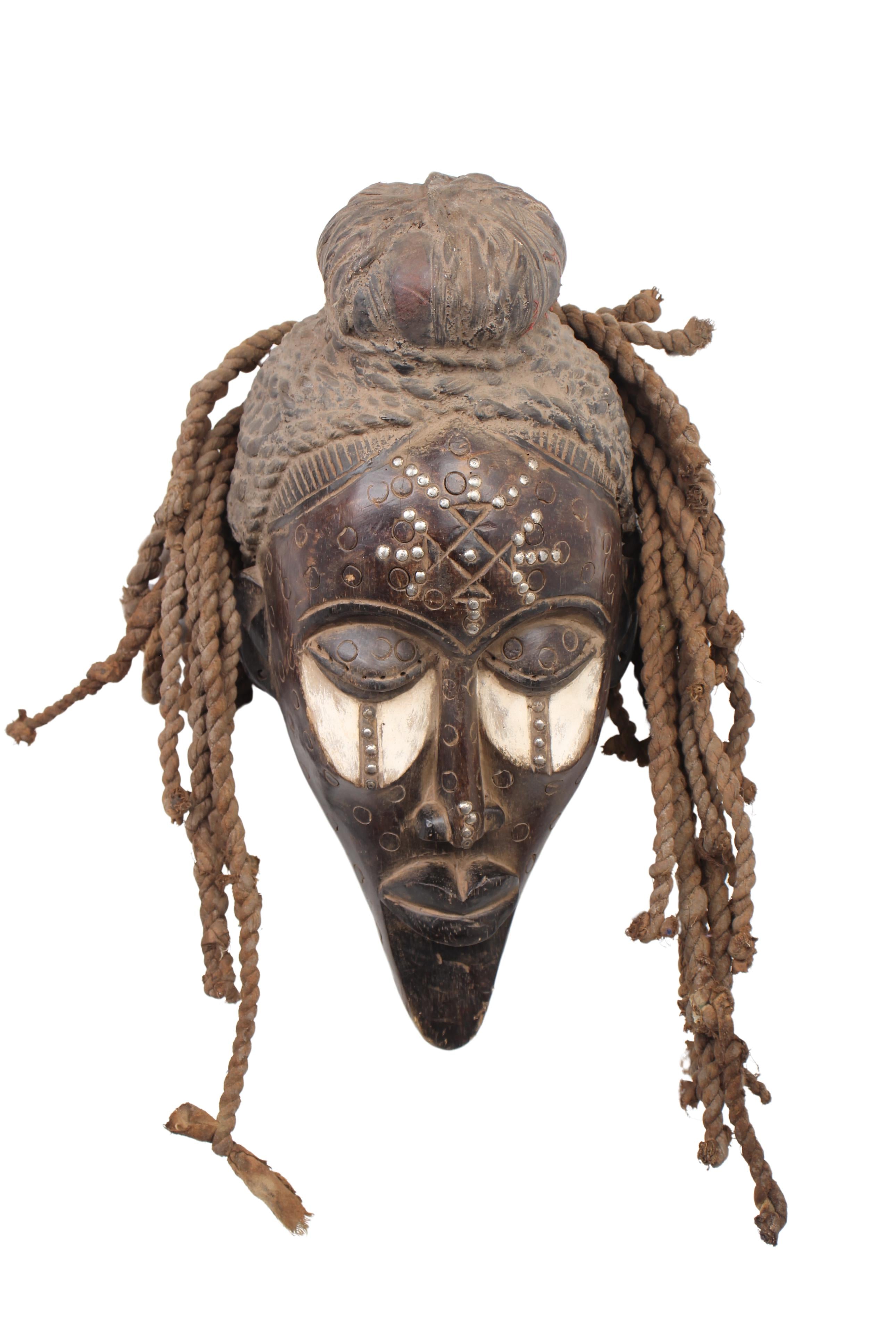 Chokwe Tribe Mask ~18.1" Tall (New 2024)