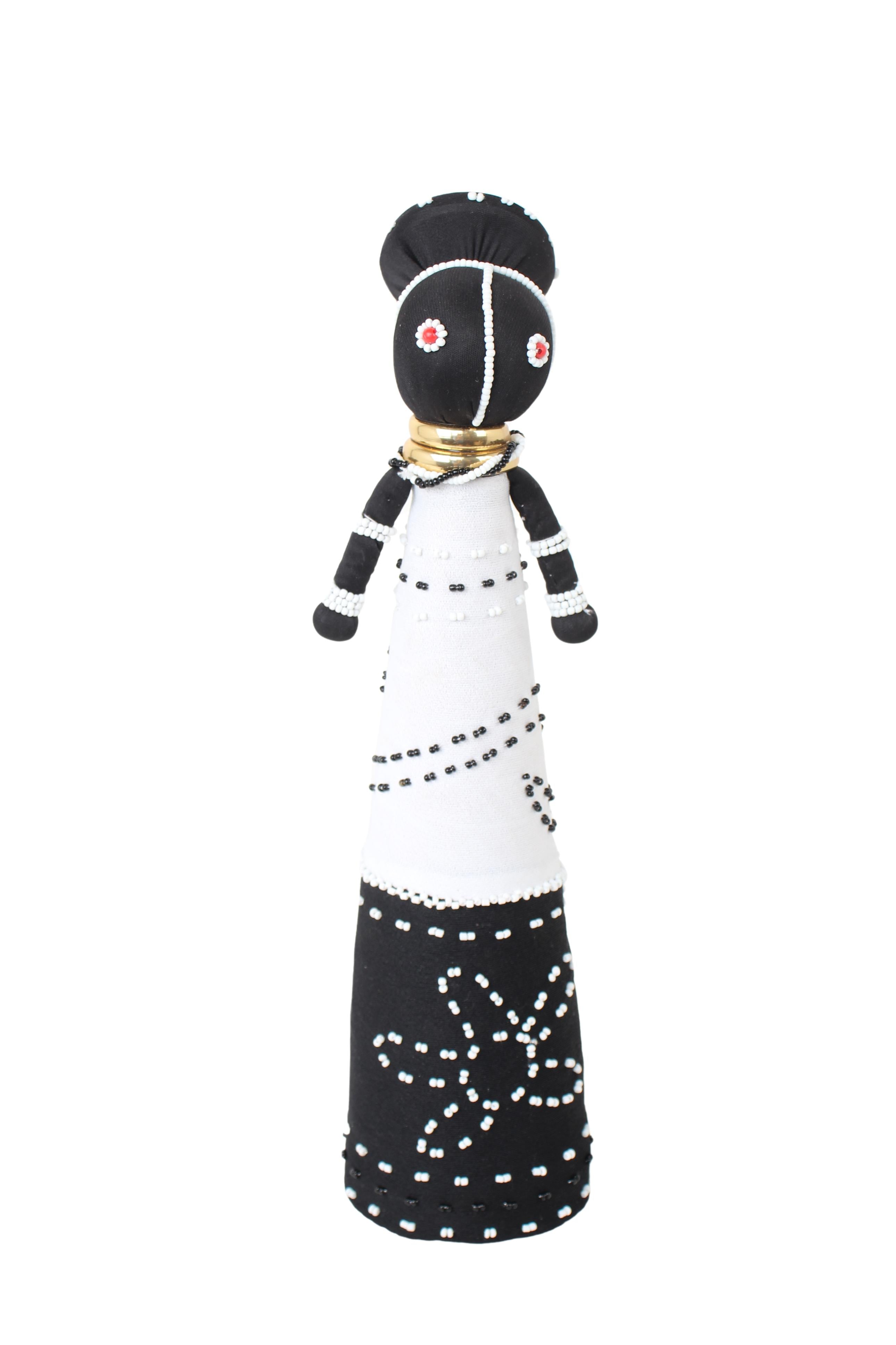 Ndebele Tribe Beaded Dolls ~17.3" Tall (New 2024) - Beaded Artifact