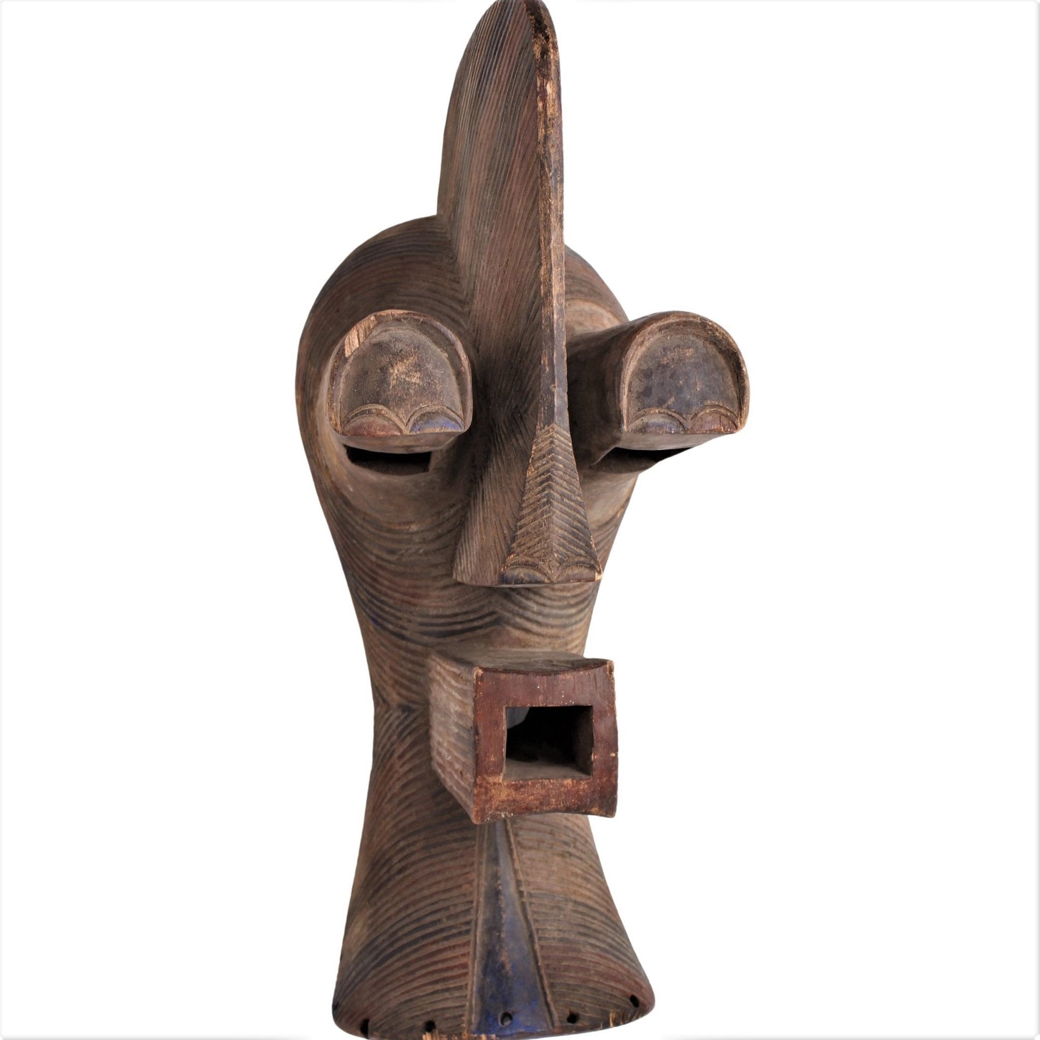 Basonge/Songye Tribe Mask ~28.3" Tall - African Angel Art